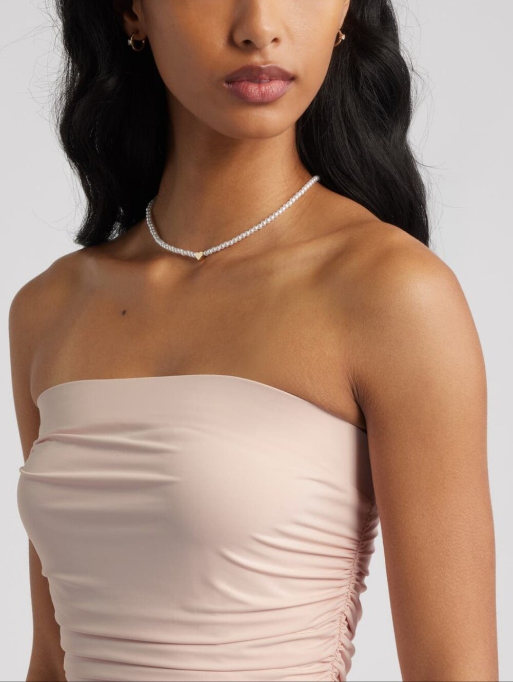 BP Pink Strapless Ruffle Minidress - Picture 4 of 5